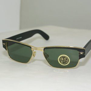 NWT TruVintage Retangular Fashion Soho/clubman glass G-15 lens sunglasses